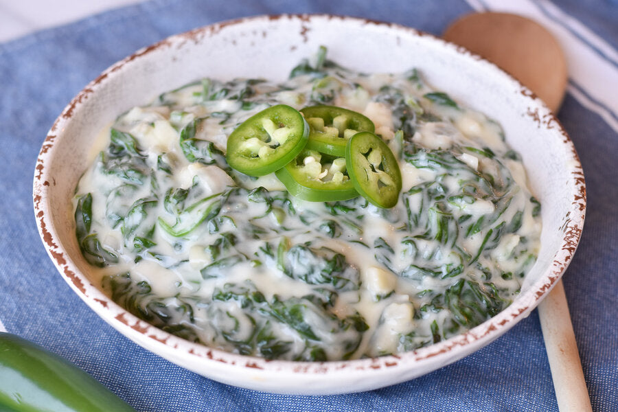 St. Lucifer Jalapeno Creamed Spinach - SAINT LUCIFER SPICE