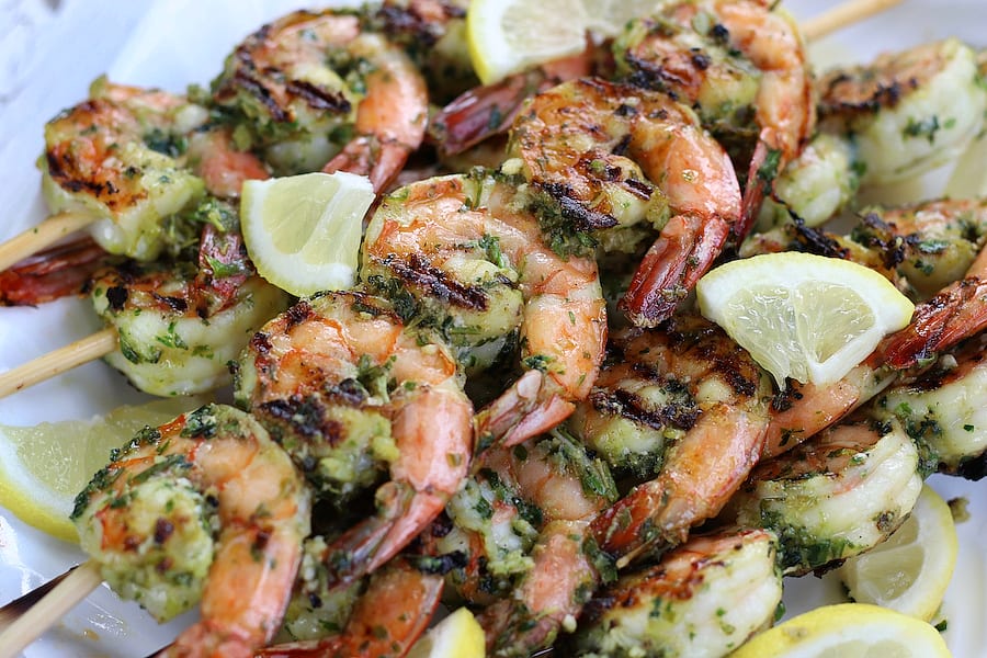 St. Lucifer Grilled Shrimp Skewers