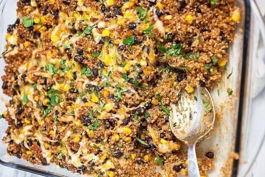 St. Lucifer Quinoa Enchilada Casserole Bake