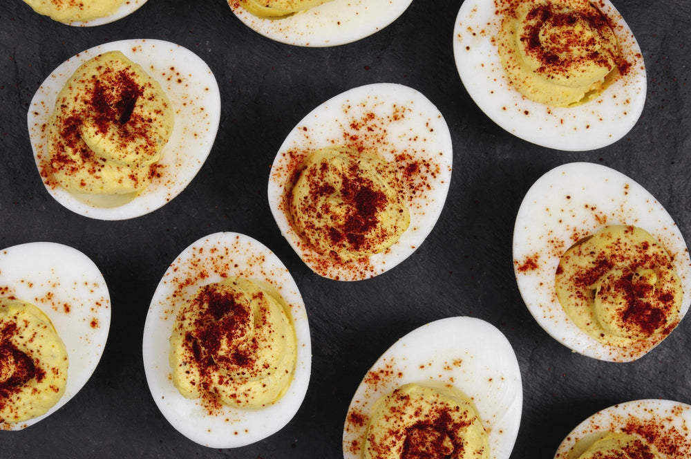 St. Lucifer Spicy Deviled Eggs