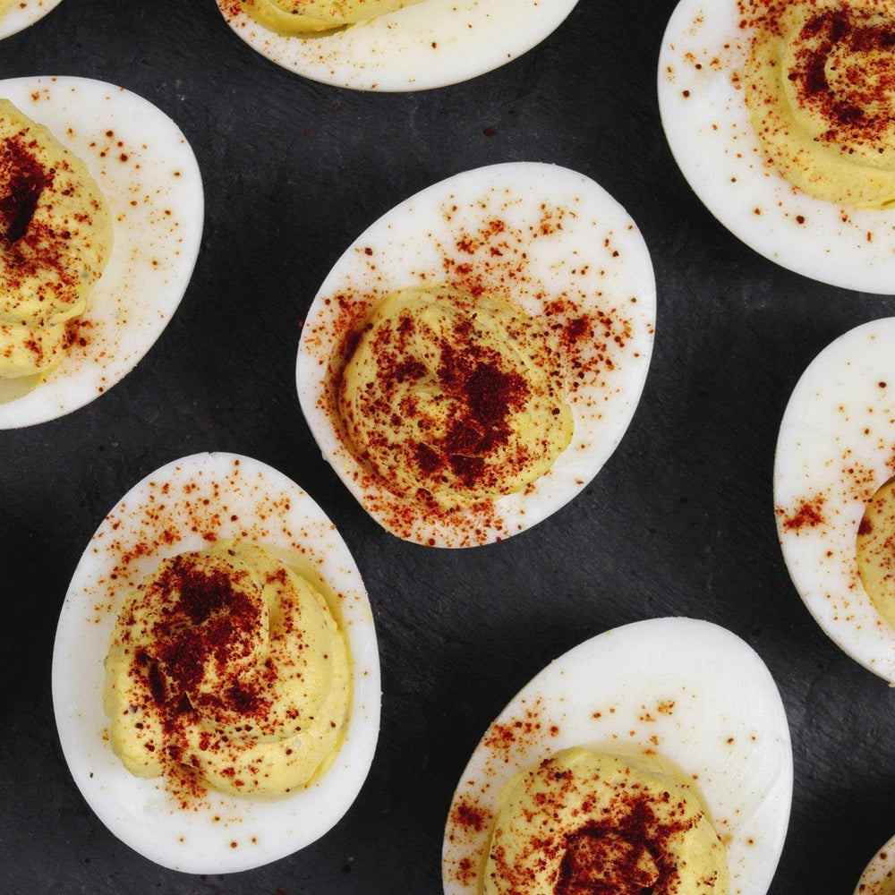 St. Lucifer Spicy Deviled Eggs