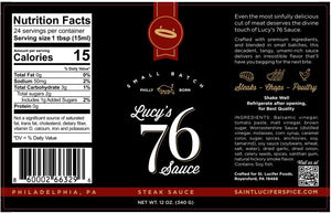 
                  
                    Lucy's 76 Steak Sauce
                  
                