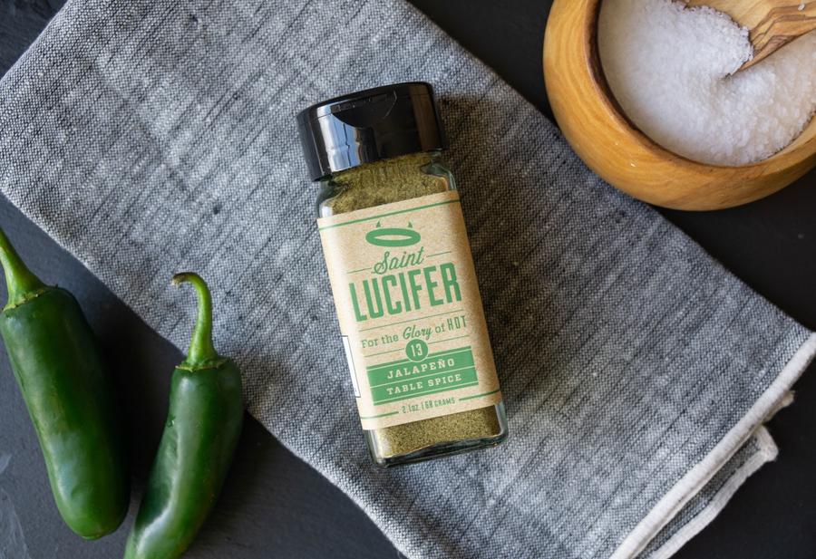 Jalapeño-infused olive oil bottle