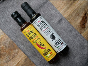 
                  
                    Calabrian Chili Infused EVOO + Balsamic Vinegar Combo - Products of Italy
                  
                